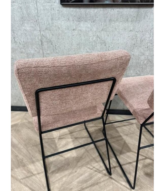 Setje van 3 barkrukken oudroze Jill *showroom