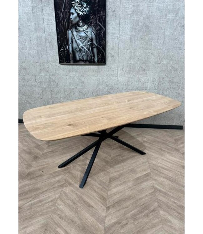 Kleine deens ovaal eiken eettafel 190x95 *nieuw