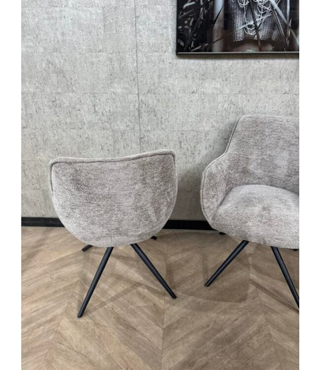 Setje van 6 beige eetkamerstoelen Amaro & Fondo *showroom