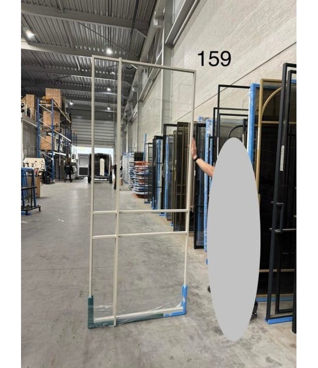 Taatsdeur beige Ral7044 2563 x 1018 exacte maat sale *159