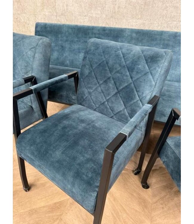 Eetkamerbank 210cm + 3 stoelen Rover Adore 56 *showroom