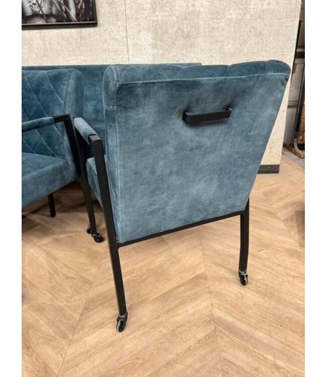 Eetkamerbank 210cm + 3 stoelen Rover Adore 56 *showroom