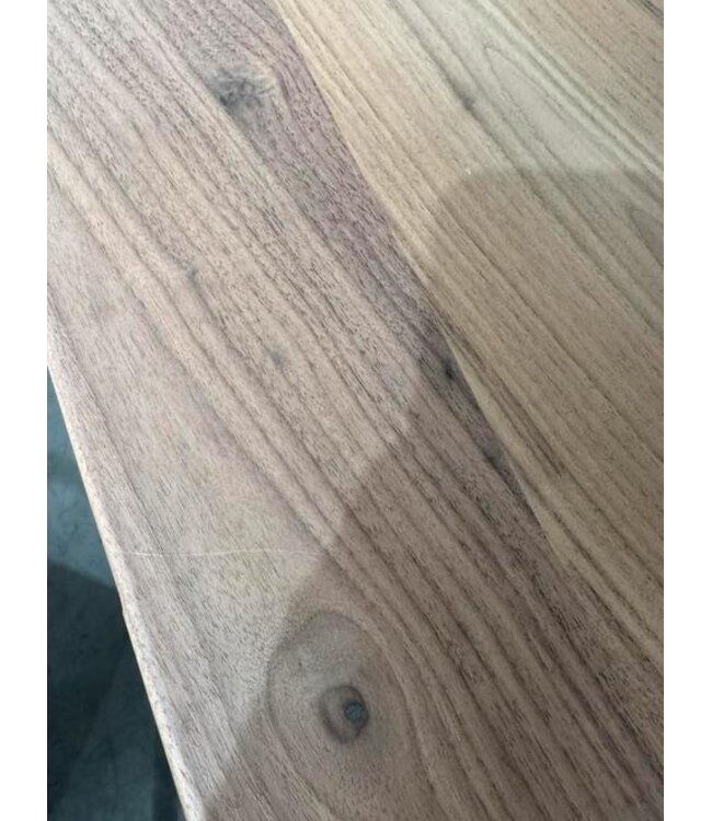 Grote eettafel notenhout 280x110 incl frame *showroom