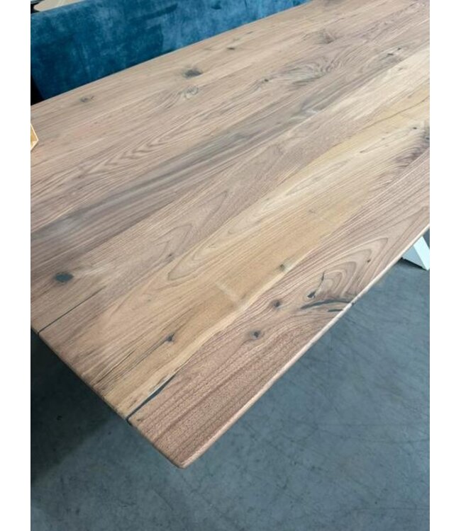 Grote eettafel notenhout 280x110 incl frame *showroom
