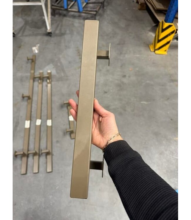 Setje stalen trapleuningen Brons Anodic *nieuw