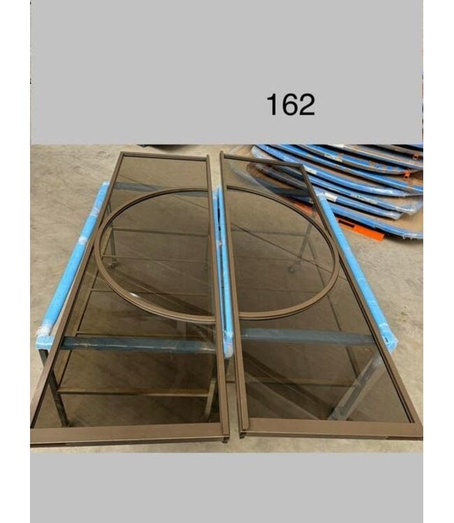 Dubbele taatsdeur brown anodic 2626mm x 1629mm sale *162