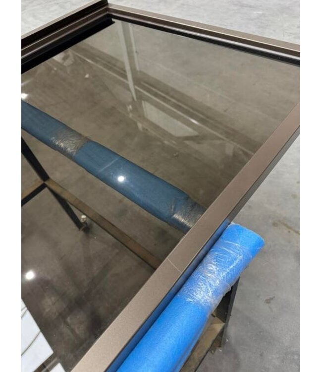 Dubbele taatsdeur brown anodic 2626mm x 1629mm sale *162