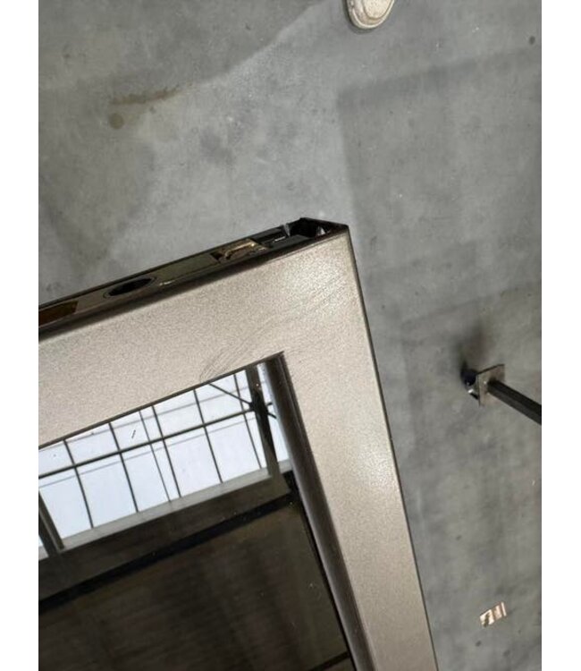 Dubbele taatsdeur brown anodic 2626mm x 1629mm sale *162