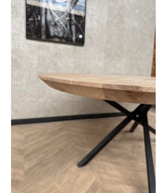 Massief eiken eettafel ovaal 240x117cm *nieuw