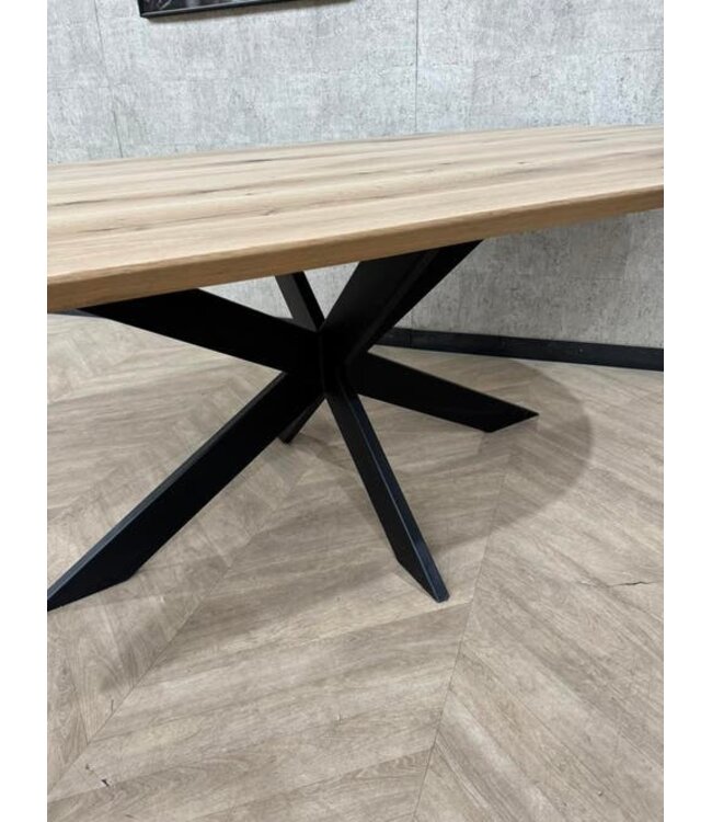 Massief eiken eettafel ovaal 240x117cm *nieuw