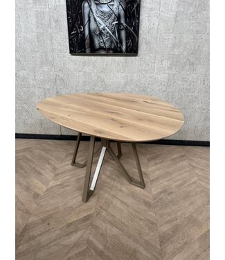 Kleine Eiken organische vorm eettafel Pebble *nieuw
