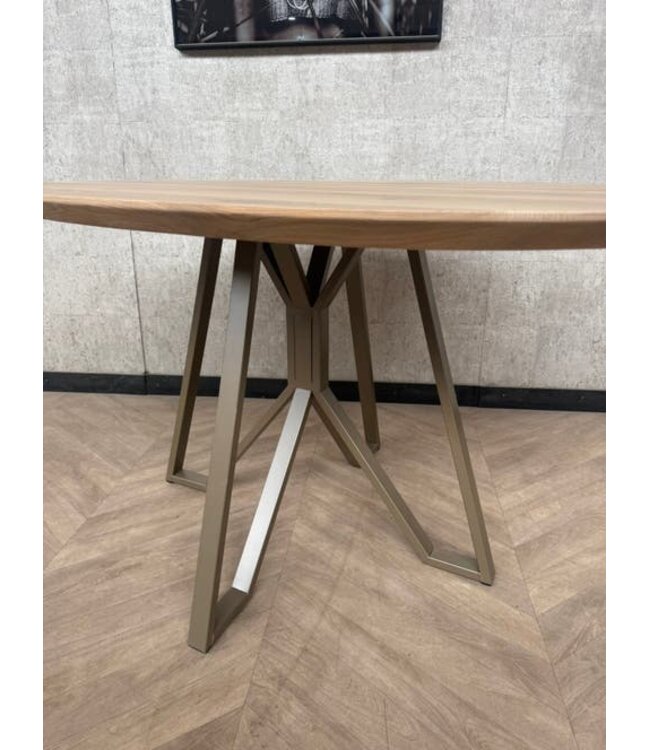 Kleine Eiken organische vorm eettafel Pebble *nieuw
