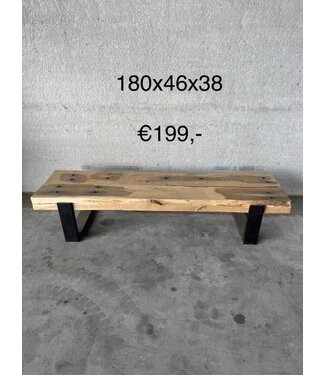 Oud eiken/ spoorbiels tv meubelen / bankjes *Diverse maten