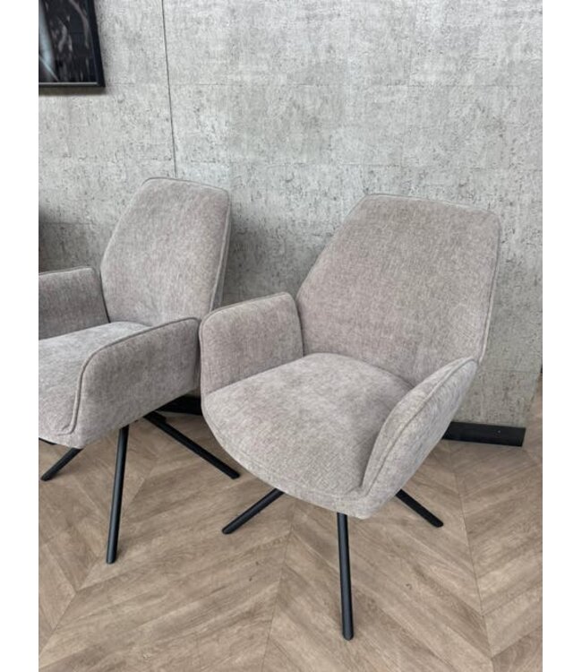Setje van 4 beige eetkamerstoelen Amaro *showroom