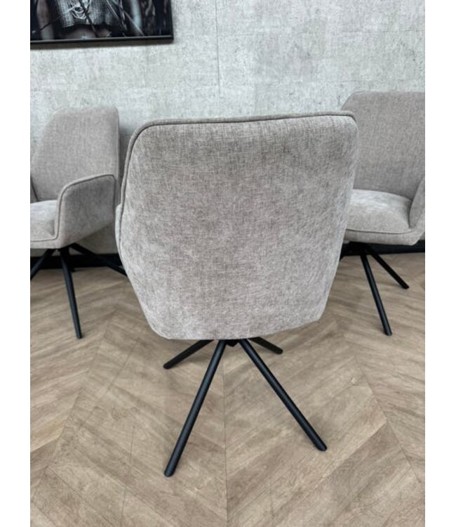 Setje van 4 beige eetkamerstoelen Amaro *showroom