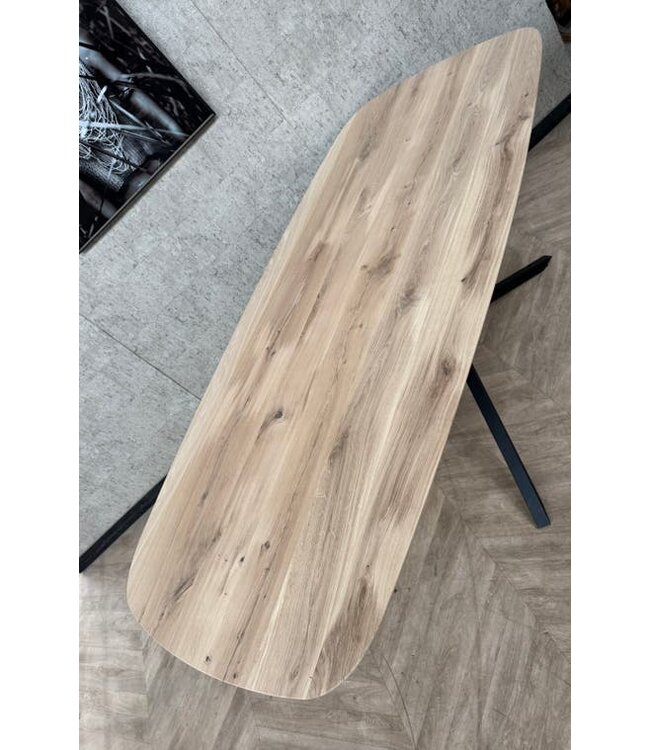 Massief eiken eettafel Deens ovaal 220x100cm *nieuw