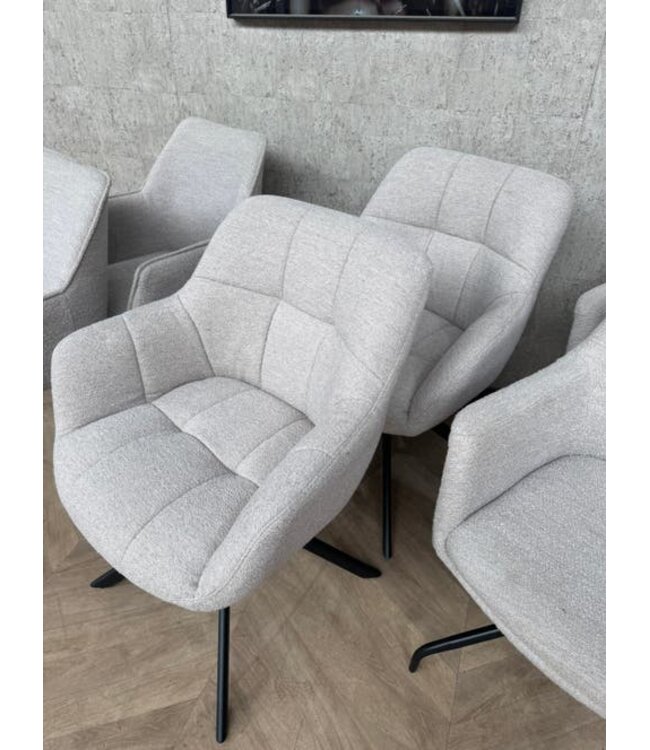 Set van 6 eetkamerstoelen Alba Ortana Stella créme *showroom