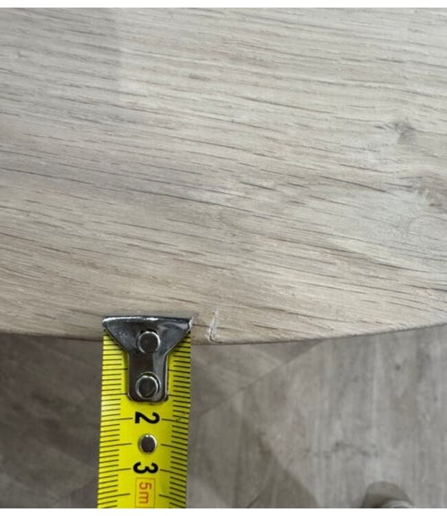 Eiken eettafel Deens ovaal 200x100cm *showroom