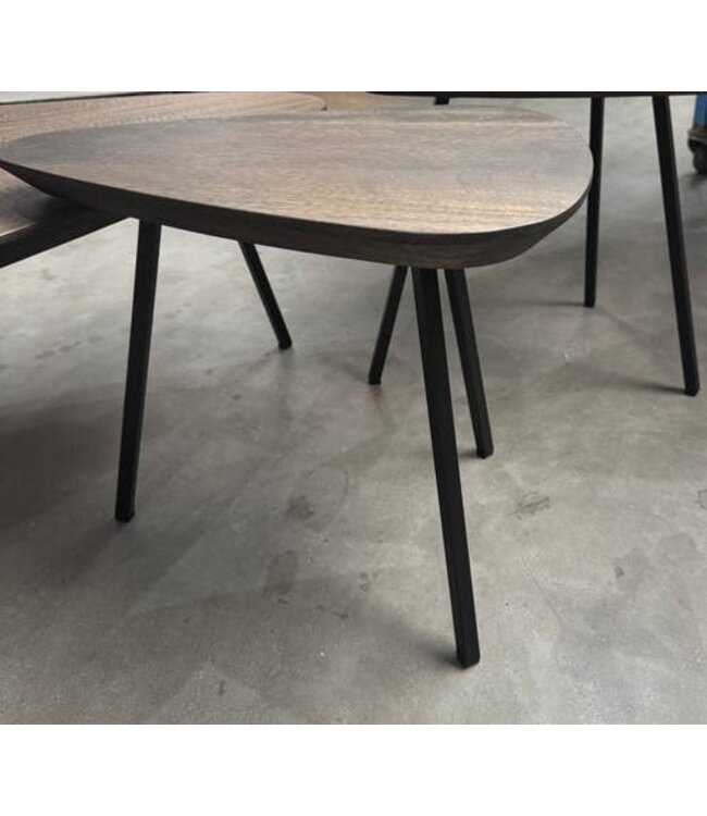 Trio setje kiezel mango salontafeltjes *nieuw op bestelling