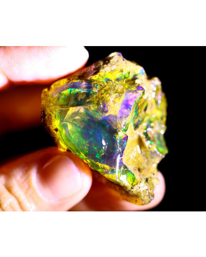 Rough Ethiopian Welo - Crystal Opal - (42 x 31 x 24mm - 130 carats) - POC-0161