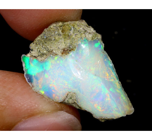 Opale Welo etiope grezzo - " Heavenly Colour Palette" - (19 x 13 x 6 mm - 6 carati) - POC-0265