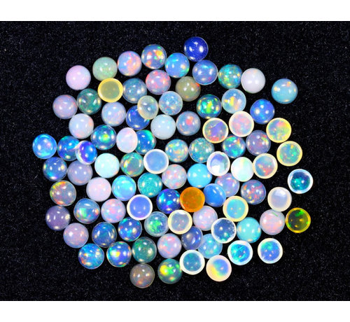 Set of Ethiopian Welo Opals - "Treasure Collection" - (3.9x3.8x1.8mm - 13.24 carats) - POC-0292