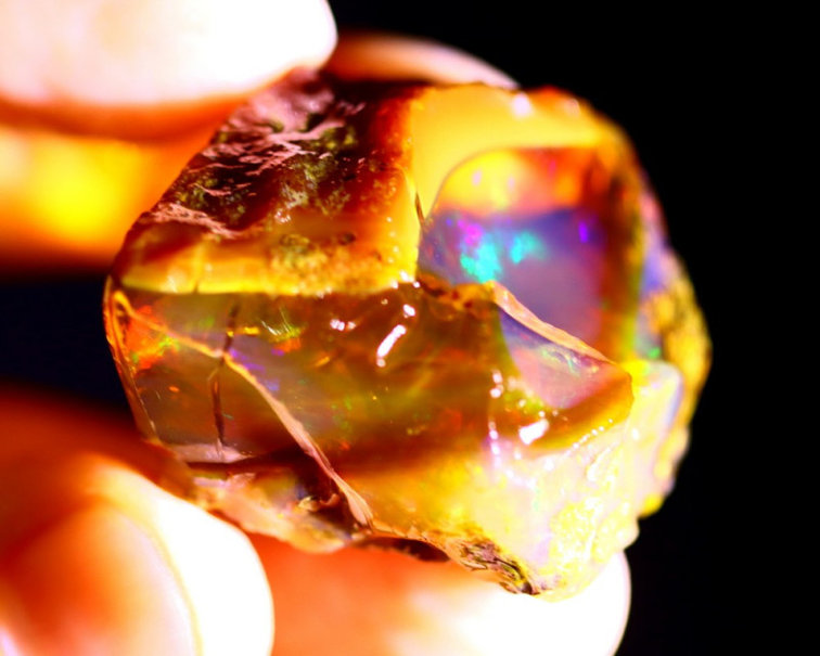 Ruwe Ethiopische Welo - Kristal Opaal - "Universal Fantasy" - (31 x 27 x 21 mm - 86 karaat) - POC-0299