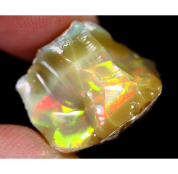 Äthiopischer Welo-Opal in Rohform - "Nature's Awakening" - (18 x 15 x 9 mm - 11 Karat) - POC-0338