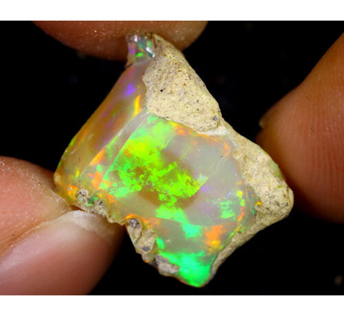 Rough Ethiopian Welo Opal - "Deepest Secret" - (15 x 13 x 9 mm - 9 carats) - POC-0358