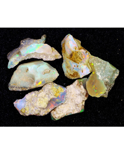 Opale Welo d'Ethiopie brute - "Colourful Riches" - (20 x 13 x 9 mm - 43 carats) - POC-0361