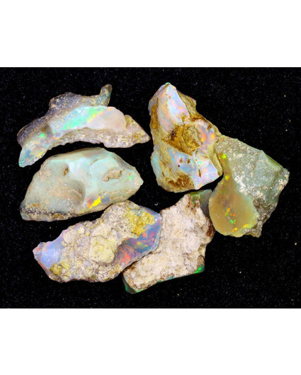 Ruwe Ethiopische Welo Opaal - "Colourful Riches" - (20 x 13 x 9 mm -  43 karaat) - POC-0361