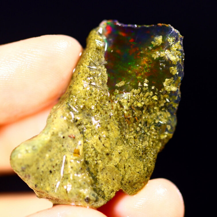 Ruwe Ethiopische Welo - Kristal Opaal - "Aphrodite's Protection" - (38 x 21 x 12 mm - 44 karaat) - POC-0379