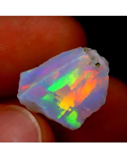 Opale Welo éthiopienne brute - " Prism of Joy " - (14 x 9 x 7 mm - 5 carats) - POC-0397