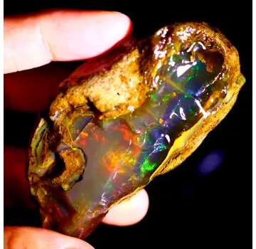 Ruwe Ethiopische Welo - Kristal Opaal - "Crystal of Hope" - (72  x 36 x 18 mm - 249 karaat) - POC-0406