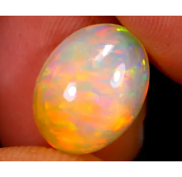 Natürlicher äthiopischer Welo-Opal - "Astral Sun"  - 12.4 x 9.4 x 4.8 mm - 2.93 Karat - POC-0421