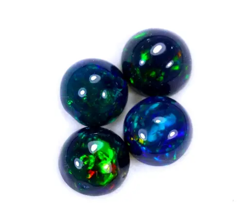 Set di 4 Welo etiopi - Opali affumicati " Planetary Cycle" - (6 x 6 x 3,5 mm - 2,73 carati) - POC-0432