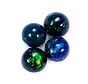 Set of 4 Ethiopian Welo - Smoked Opals "Planetary Cycle" - (6 x 6 x 3.5 mm - 2.73 carats) - POC-0432