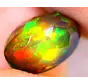 Faceted Ethiopian Welo - Smoked Opal "Inner Struggle" - (10 x 7 x 5.1 mm - 1.68 carats) - POC-0433