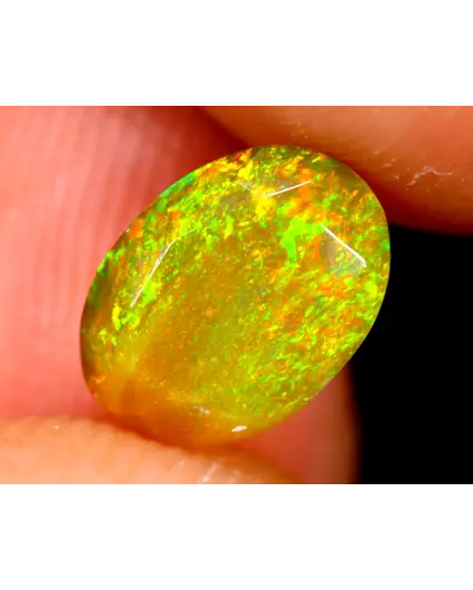 Faceted Ethiopian Welo Opal - "Morning Glow" - 8.8 x 6.4 x 4.8 mm - 1.23 carats - POC-0434