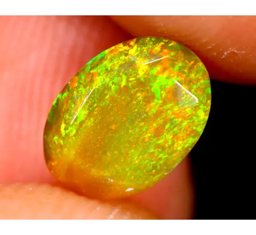 Faceted Ethiopian Welo Opal - "Morning Glow" - 8.8 x 6.4 x 4.8 mm - 1.23 carats - POC-0434