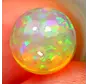 Natürlicher äthiopischer Welo-Opal - " Colourful Dome" - 8 x 8 x 5 mm - 1,60 Karat - POC-0440