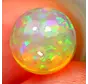 Natural Ethiopian Welo Opal - "Colourful Dome" - 8 x 8 x 5 mm - 1.60 carats - POC-0440