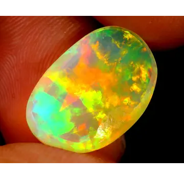 Natural Ethiopian Welo Opal - Rose Cut "Morning Rise" - 16.4 x 11.3 x 4.2 mm - 3.99 carats - POC-0471