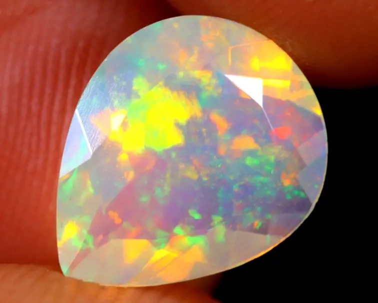 Natural Ethiopian Welo Opal - "Tears of Nature" - 11.6 x 9.6 x 5.2 mm - 1.89 carats - POC-0473