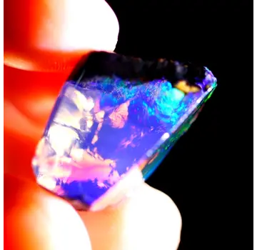 Rough Ethiopian Welo - Crystal Opal - "Cryo Chamber" - (23 x 13 x 11 mm - 19 carats) - POC-0489