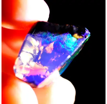 Welo éthiopien brut - Opale de cristal - "Cryo Chamber" - (23 x 13 x 11 mm - 19 carats) - POC-0489