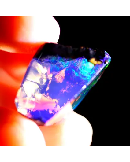 Rough Ethiopian Welo - Crystal Opal - "Cryo Chamber" - (23 x 13 x 11 mm - 19 carats) - POC-0489