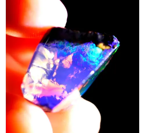 Welo éthiopien brut - Opale de cristal - "Cryo Chamber" - (23 x 13 x 11 mm - 19 carats) - POC-0489