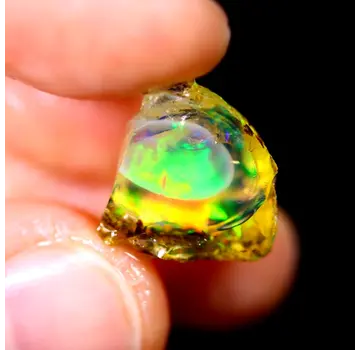 Welo éthiopien brut - Opale cristalline - "Nature Reborn" - (14 x 13 x 8 mm - 8 carats) - POC-0502