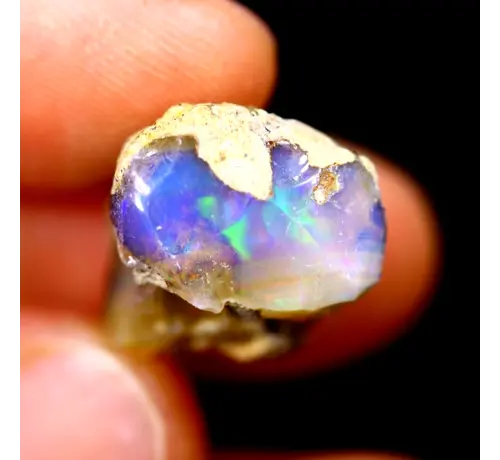 Opale Welo éthiopienne brute - "Rock of Devotion" - (17 x 14 x 11 mm - 12 carats) - POC-0506